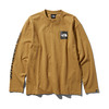 THE NORTH FACE L/S SQUARE LOGO TEE BRITISH KHAKI NT81931画像