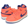 NIKE WMNS AIR JORDAN 1 MID turf orange/blue void CD7240-804画像