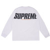 Supreme 19FW Trademark L/S Top WHITE画像
