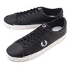 FRED PERRY SPENCER LEATHER BLACK/WHITE B7110-102画像
