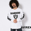AVIREX NFL FOOTBALL T-SHIRT RAIDERS 6193502画像