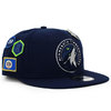 NEW ERA MINNESOTA TIMBERWOLVES 2018 NBA DRAFT 9FIFTY SNAPBACK NAVY NE11609152画像