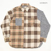 SUGAR CANE CRAZY TWILL CHECK L/S WORK SHIRT SC28239画像