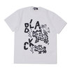 BLACK COMME des GARCONS THREE ANIMAL TEE WHITE画像