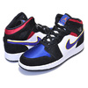 NIKE AIR JORDAN 1 MID SE(GS) black/field purple-white BQ6931-005画像