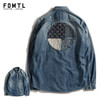 FDMTL CIRCLE PATCH DENIM SHIRT 3YR FA20-SH13画像