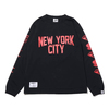 Billionaire Boys Club NEW YORK CITY L/S T-SHIRT BLACK BBCJP103T005画像