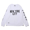 Billionaire Boys Club NEW YORK CITY L/S T-SHIRT WHITE BBCJP103T005画像