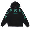 Supreme 19FW Spread Logo Hooded Sweatshirt BLACK画像