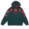 Supreme 19FW Spread Logo Hooded Sweatshirt DARK GREEN画像