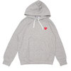 PLAY COMME des GARCONS MENS RED HEART PULLOVER PARKA GRAY画像