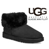 UGG WOMENS CLASSIC MINI FLUFF BLACK 1106757画像