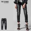 CRIMIE BORN SINNER STRETCH BLACK GARAGE USED SLIM ANKLE JEANS CRA2-BS1B-PT02画像