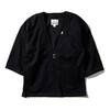 CRIMIE BORN AGAINST STRETCH BLACK HAPPI JACKET CRA1-BA1B-JK01画像