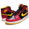 NIKE AIR JORDAN 1 RETRO HI OG "Highlight Reel" "Atlanta Hawks" blk/g.red-u.gold 555088-017画像