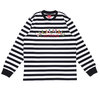 Supreme 19FW Flags L/S Top WHITE STRIPE画像