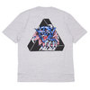 Palace Skateboards 19AW RIPPED T-SHIRT GREY MARL画像