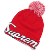 Supreme 19FW New Era Script Cuff Beanie RED画像