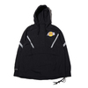 Mitchell & Ness HALF ZIP ANORAK BLK REFLECTIVE LOS ANGELES LAKERS BLACK HFZPMG18012画像
