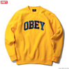 OBEY CREW NECK FLEECE "OBEY SPORTS CREW" (GOLD)画像