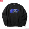 OBEY CREW NECK FLEECE "OBEY SPORTS CREW" (BLACK)画像
