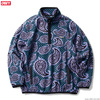 OBEY EISLEY MOCK ZIP (PAISLEY TEAL)画像