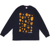 Supreme 19FW Faces L/S Tee NAVY画像