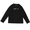 agnes b. HOMME TS LOGO L/S TEE BLACK画像
