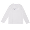 agnes b. HOMME TS LOGO L/S TEE WHITE画像