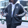 adidas LONG BOMBER JACKET BLACK ED7600画像