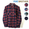 FIVE BROTHER HEAVY FLANNEL WORK SHIRTS 151960画像