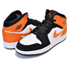 NIKE AIR JORDAN 1 MID(GS) SHATTERED BACKBOARD black/starfish-white 554725-058画像