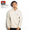 BEN DAVIS HALF ZIP SWEAT -IVORY- C-9780047画像