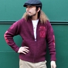 AVIREX ZIP UP WAPPEN COTTON KNIT CARDIGAN 6194016画像