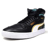 PUMA RALPH SAMPSON MID HOOPS BLK/WHT/E.GRN/YEL 370842-01画像