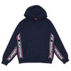 Supreme 19FW Text Rib Hooded Sweatshirt NAVY画像