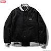 OBEY SCOTTY VARSITY JACKET (BLACK)画像
