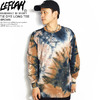 LEFLAH TIE DYE LONG TEE -BROWN-画像