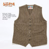 SUGAR CANE FICTION ROMANCE 11oz. SATTEN CHECK WORK VEST SC14542画像