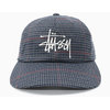 STUSSY Big Logo Check Low Pro Cap 131897画像