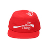 COCA-COLA by ATMOS LAB THE REAL THINGS CAMP CAP RED AL19F-HG04-RED画像