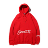 COCA-COLA by ATMOS LAB PANEL PHOTO HOODIE RED AL19F-TP03-RED画像