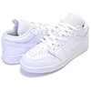 NIKE AIR JORDAN 1 LOW (GS) white/white-white 553560-126画像