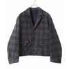 URU WOOL CHECK SHORT JACKET 19FUJ07画像