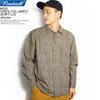 RADIALL MOS - OPEN COLLARED SHIRT L/S -BROWN- RAD-19AW-SH010画像