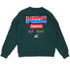 Supreme × Honda × Fox Racing 19FW Crewneck DARK GREEN画像
