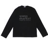 COMME des GARCONS BLACK MARKET LOGO L/S TEE BLACK画像