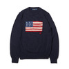 POLO RALPH LAUREN LS CN FLAG-LONG SLEEVE-SWEATER NAVY画像