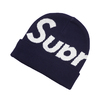 Supreme 19FW Big Logo Beanie NAVY画像