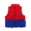 POLO RALPH LAUREN HI TECH VEST-LINED-VEST RED MULTI画像